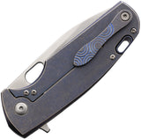 Viper Kyomi Framelock Blue Titanium Folding CPM-20CV Pocket Knife 5933RBL