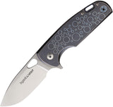 Viper Kyomi Framelock Blue Titanium Folding CPM-20CV Pocket Knife 5933RBL