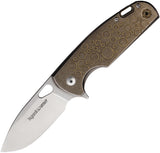 Viper Kyomi Framelock Bronze Titanium Folding CPM-20CV Pocket Knife 5933RBR