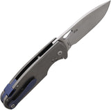 Viper Kyomi Framelock Gray Titanium Folding CPM-20CV Drop Pt Pocket Knife 5933TI