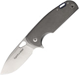 Viper Kyomi Framelock Gray Titanium Folding CPM-20CV Drop Pt Pocket Knife 5933TI