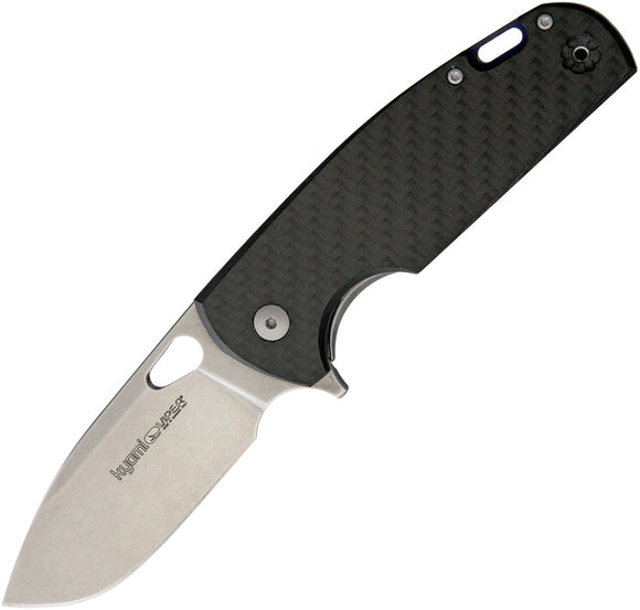 Viper Kyomi Carbon Fiber Titanium Framelock Stonewash N690 Folding Knife 5940FC