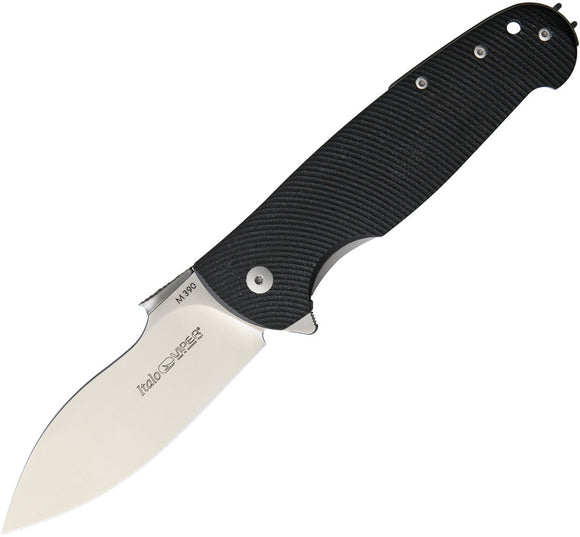 Viper Italo Framelock Black G10 & Titanium M390 Stainless Folding Knife 5944GB