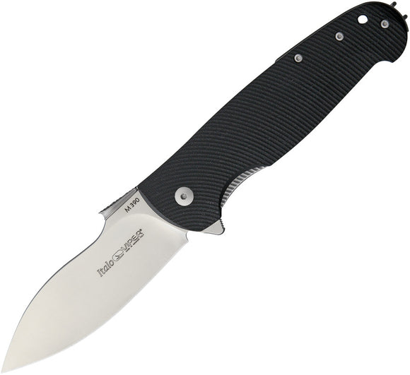 Viper Italo Linerlock Black G10 Handle M390 Stainless Folding Knife 5948GB