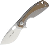 Viper Lille Framelock Titanium Bronze Handle Bohler M390 Folding Knife 5962TIBR