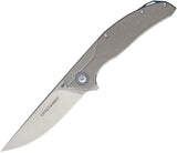 Viper Orso Linerlock Titanium Stonewash Handle Folding Bohler M390 Knife 5968TI   - On Sale