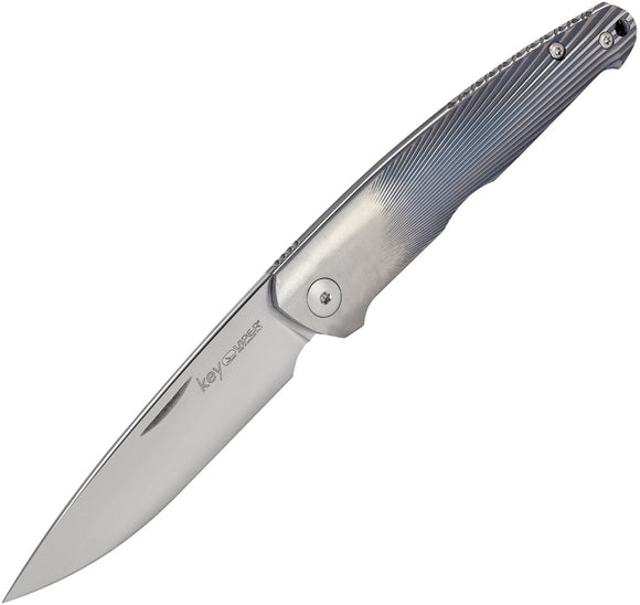Viper Key Slip Joint Blue Titanium Bohler M390 Folding Knife 5976D3BL