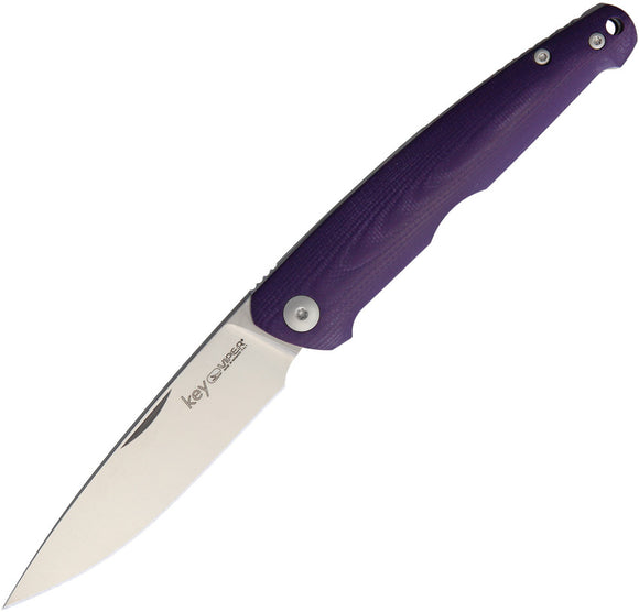 Viper Key Slip Joint Purple G10 Bohler M390 Folding Knife 5976GP