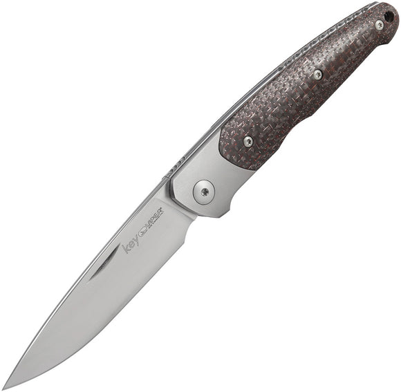 Viper Key Slip Joint Bronze Black Carbon Fiber Bohler M390 Folding Knife 5978FCB