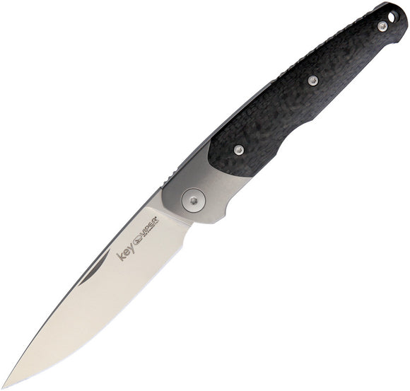 Viper Key Slip Joint Black Carbon Fiber Bohler M390 Folding Knife 5978FC