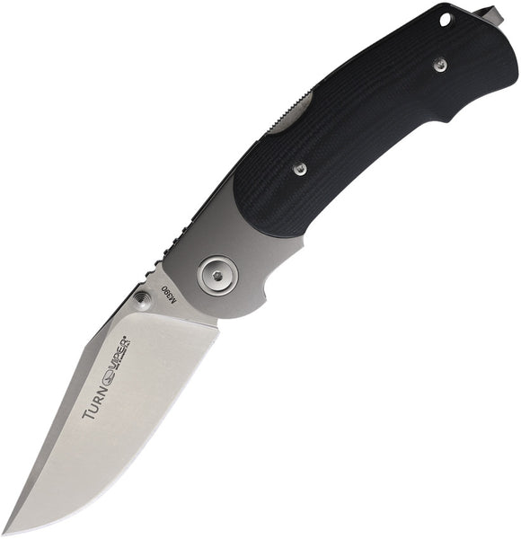 Viper TURN Lockback Black G10 & Titanium M390 Folding Knife 5986gb