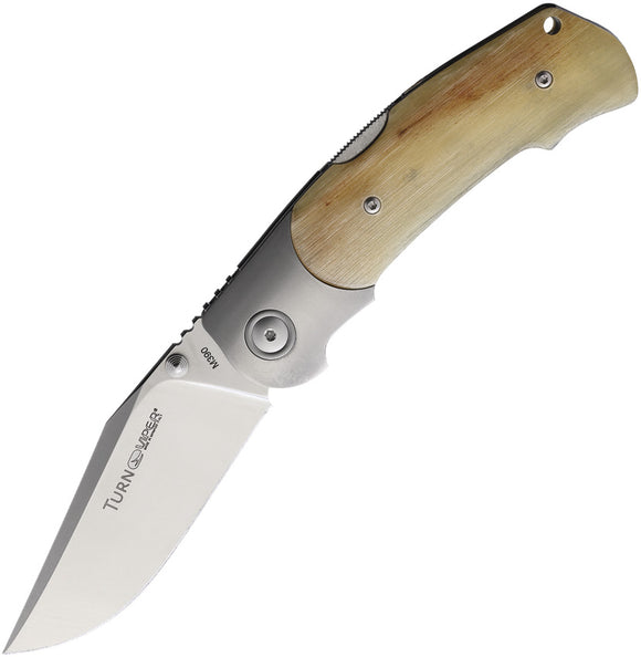Viper TURN Lockback Ram Horn & Titanium M390 Folding Knife 5986mo