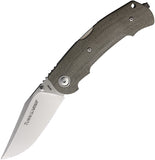 Viper Turn Essential Lockback Green Micarta Folding Bohler M390 Knife 5988CG