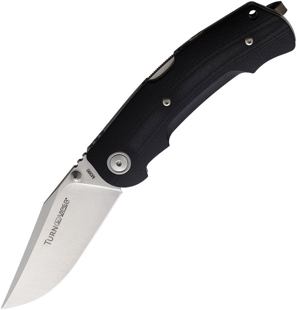 Viper Turn Folding Knife Lockback Black G10 Bohler M390 Clip Point Blade 5988GB