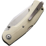 Viper Turn Folding Knife Lockback Ivory G10 Bohler M390 Clip Point Blade 5988GI