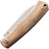 Viper Hug Folding Knife Slip Joint Bronze Designed Stainless Pen Point 5990BRS