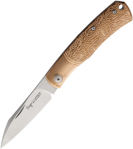 Viper Hug Folding Knife Framelock Bronze Designed Stainless Cleaver 5990BRW