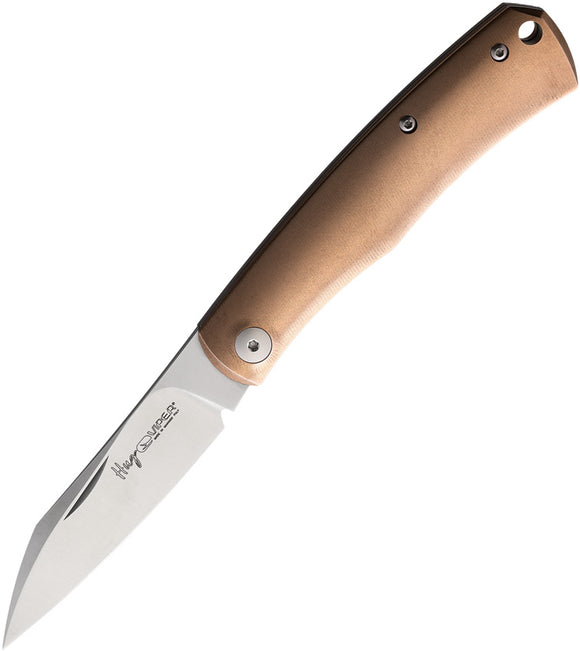Viper Hug Folding Knife Slip Joint Bronze Sandblasted Stainless Pen Pt 5990BR