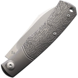 Viper Hug Fur Pattern Titanium Slipjoint M390 Folding Knife 5990tiw