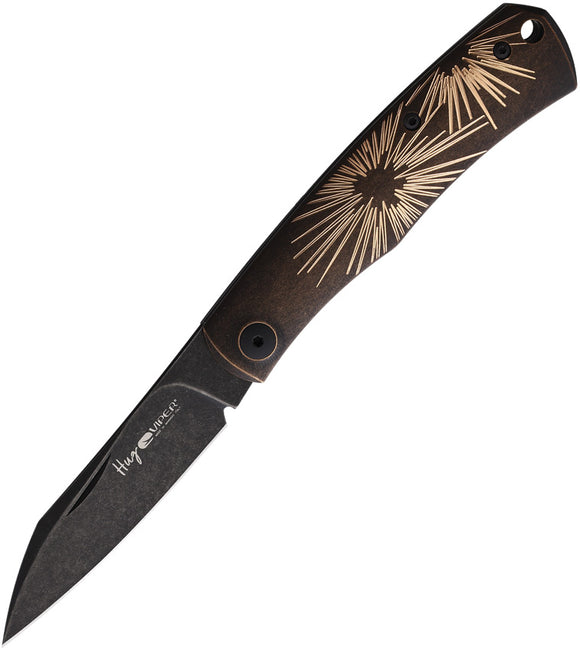 Viper Hug Folding Knife Slip Joint Bronze Designed Stainless Pen Point 5991BRS