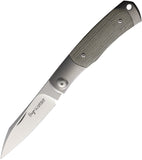 Viper Hug Green Titanium Slipjoint M390 Folding Knife 5994cg