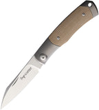 Viper Hug Micarta Canvas Titanium Slipjoint M390 Folding Knife 5994cn