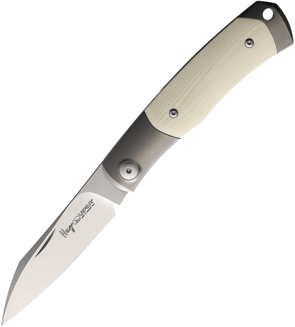 Viper Hug Ivory Titanium Slipjoint M390 Folding Knife 5994gi