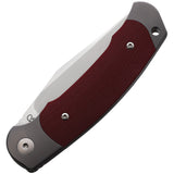 Viper Twin Slip Joint Titanium & Red G10 Folding Bohler M390 Pocket Knife 6002GR