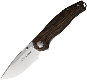 Viper Vale Linerlock Bocote Wood Folding CPM-MagnaCut Pocket Knife  OPEN BOX