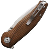 Viper Vale Linerlock Walnut Wood Folding CPM-MagnaCut Pocket Knife 6004NO