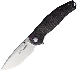 Viper Vale Linerlock Purple Carbon Fiber Folding CPM-MagnaCut Knife 6006FCP