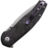 Viper Vale Linerlock Purple Carbon Fiber Folding CPM-MagnaCut Knife 6006FCP