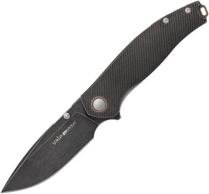 Viper Vale Linerlock Black & Bronze Titanium Folding CPM-MagnaCut Pocket Knife 6007DTBR