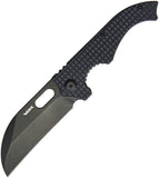 VDK Knives Small Goat Linerlock Black G10 Folding D2 Steel Pocket Knife 006