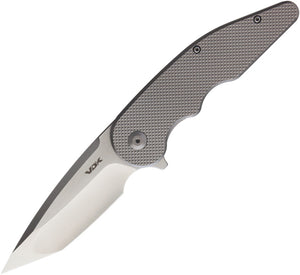 VDK Knives Wasp Silver Aluminum Folding Bohler M390 Pocket Knife 007