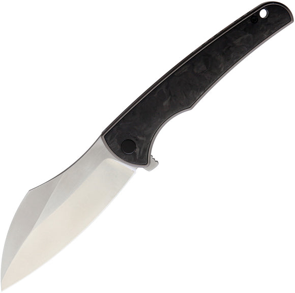 VDK Knives Vice Framelock Bronze Titanium/Carbon Fiber Folding M390 Knife 030