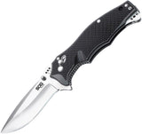 SOG Vulcan Arc Lock VG-10 Stainless Folding Drop Blade Black Handle Knife