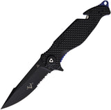 V NIVES Trail Blazer Linerlock Black FRN Folding D2 Steel Pocket Knife 03097
