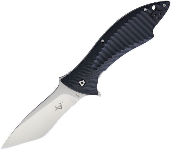 V NIVES Deplorable Linerlock Black Folding AUS-8 Folding Pocket Knife