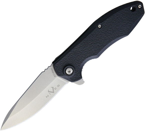 V NIVES Linerlock Black FRN Folding 5Cr13MoV Pocket Knife