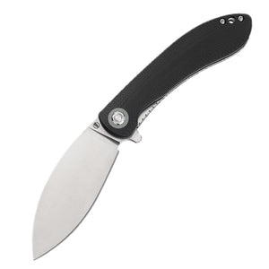 Vosteed Nightshade Pocket Knife Linerlock Black G10 Folding 154CM Blade 001