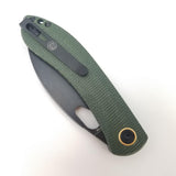 Vosteed Nightshade TH Linerlock Green Micarta Folding Stonewash 154CM Knife 012