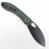 Vosteed Nightshade TH Linerlock Green Micarta Folding Stonewash 154CM Knife 012