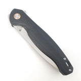 Vosteed Labrador Linerlock Black Micarta Folding Satin 154CM Pocket Knife 013