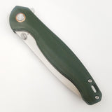 Vosteed Labrador Linerlock Green Micarta Folding Satin 154CM Pocket Knife 014