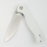 Vosteed Labrador Linerlock White G10 Folding Satin 154CM Pocket Knife 015
