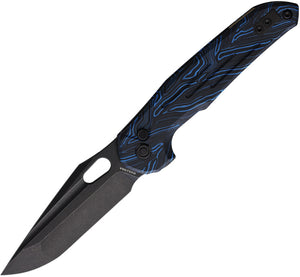 Vosteed Thunderbird Trek Lock Blue & Black G10 Folding M390 Pocket Knife A0306