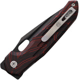 Vosteed Thunderbird Trek Lock Red & Black G10 Folding M390 Pocket Knife A0307