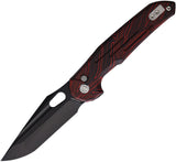 Vosteed Thunderbird Trek Lock Red & Black G10 Folding M390 Pocket Knife A0307