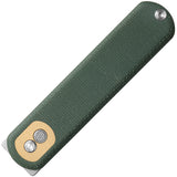 Vosteed Corgi Trek Lock Green Micarta Folding 14C28N Drop Pt Pocket Knife CGSVM3